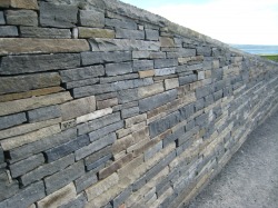 slate wall, Cliffs of Moher, Ireland
